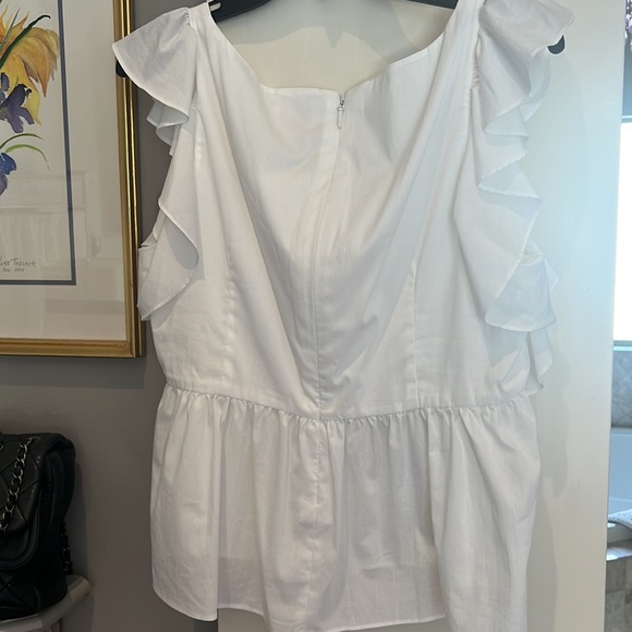 New Cinq a Sept White Blouse size XL - Picture 3 of 6